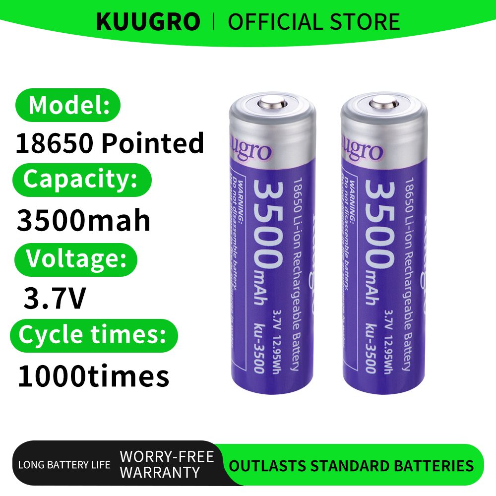 Vape Battery 18650 - Kuugro ku-3500 18650 Battery 3500mAh 3.7V
