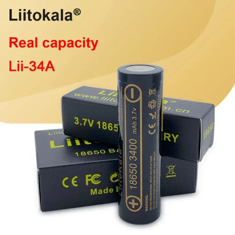 Vape Battery 18650 - 1-10PCS Original Liitokala Lii-34A for 3.7v