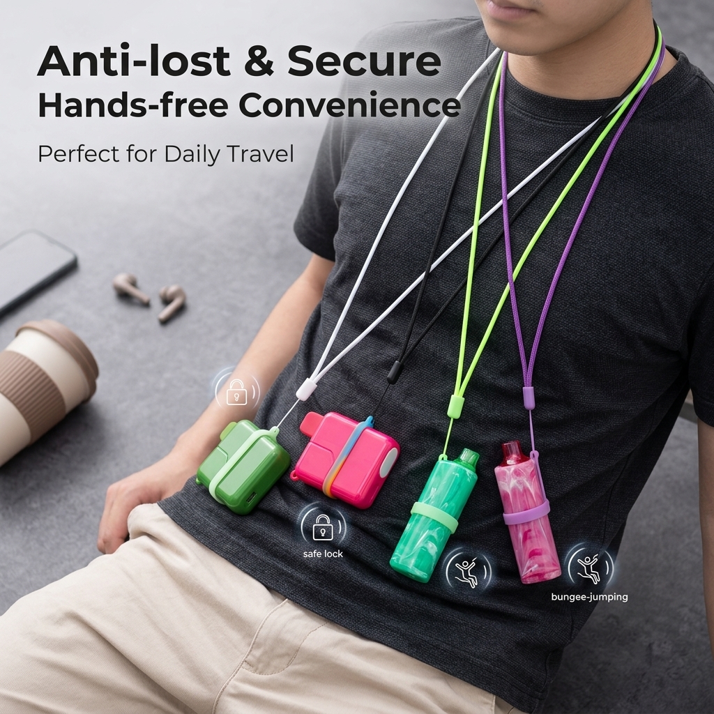 Multi-Color E-cigarette Lanyar - Vape Band Silicone reseña y precio