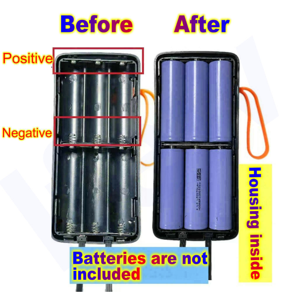 21700 Battery Power Bank Housi - Battery Case Storage reseña y precio