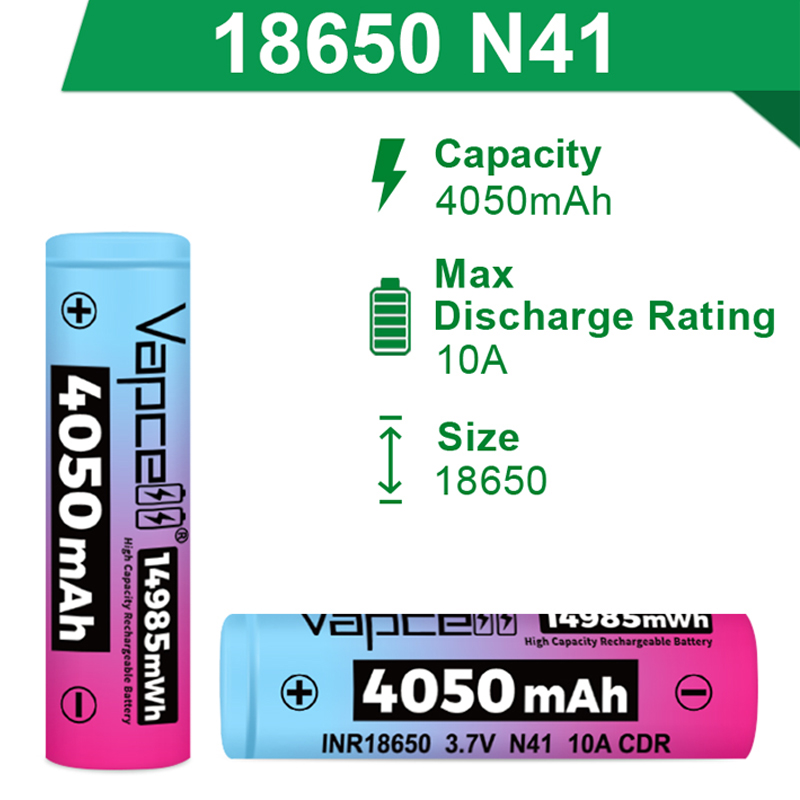 Original Vapcell N41 INR 18650 - Vape Battery 18650 reseña y precio