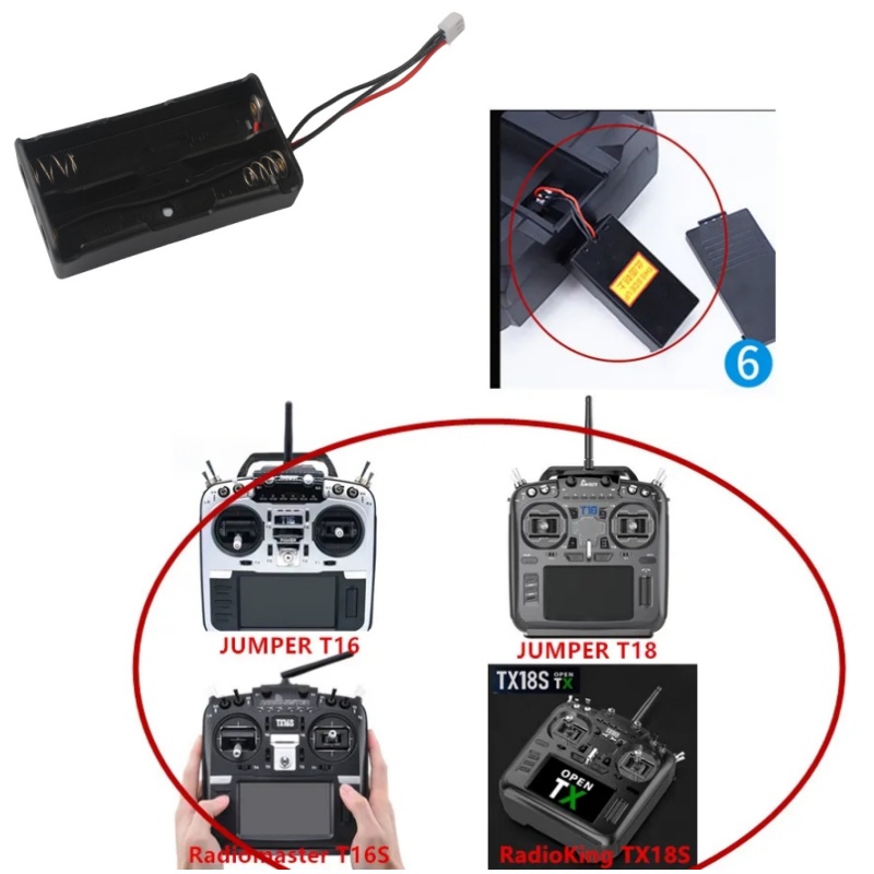 RadioMaster TX16S 2S 18650 Bat - Battery Case Storage reseña y precio