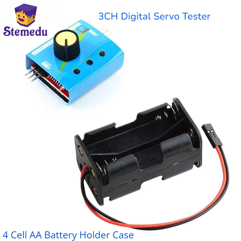 3CH Digital Servo Tester ESC S - Battery Case Storage reseña y precio