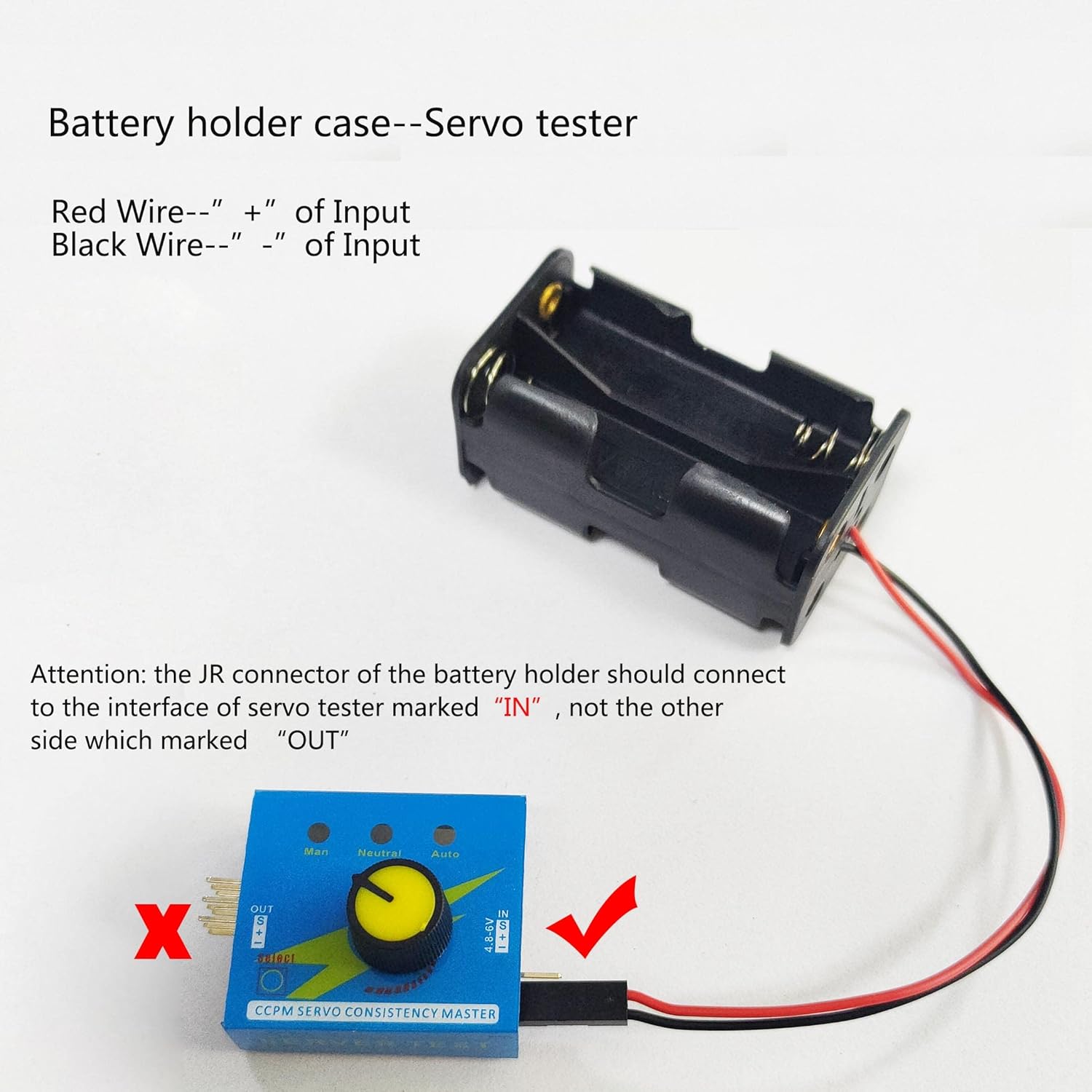 3CH Digital Servo Tester ESC S - Battery Case Storage reseña y precio