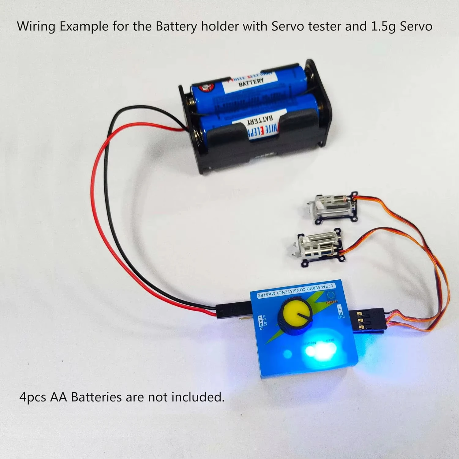 3CH Digital Servo Tester ESC S - Battery Case Storage reseña y precio