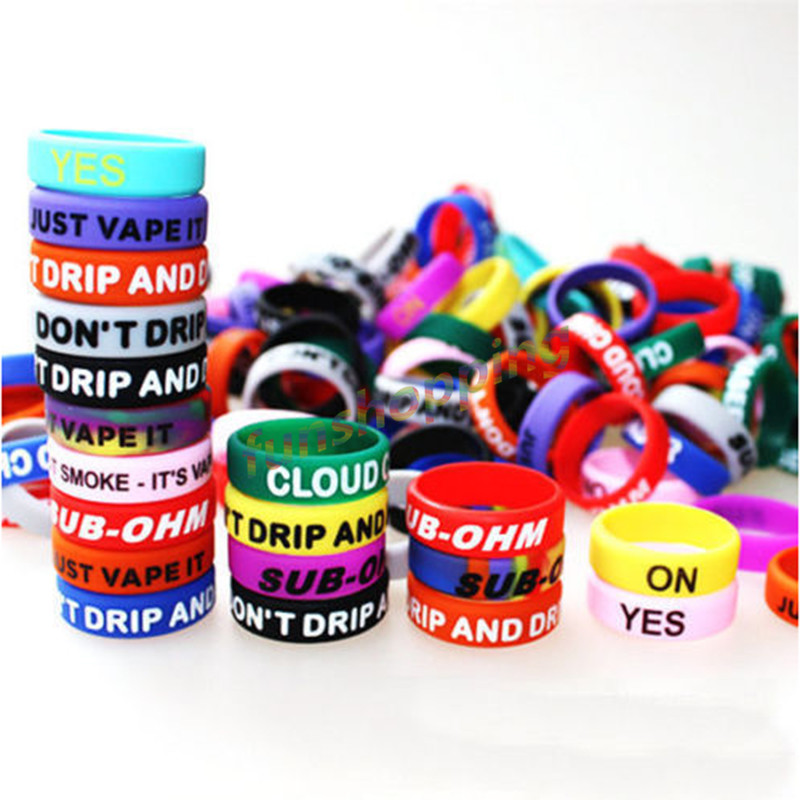 10 pcs / Lot Multi-color Anti- - Vape Band Silicone reseña y precio