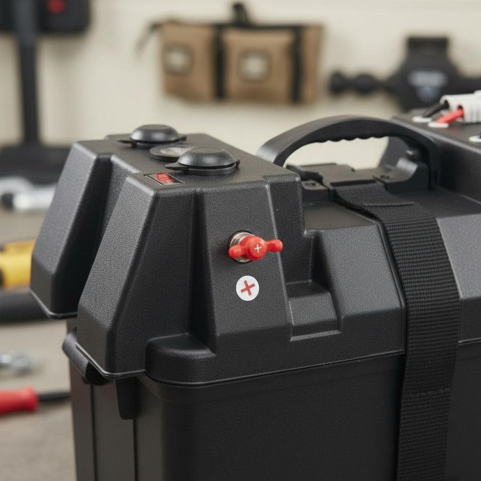 Battery Storage Box with Termi - Battery Case Storage reseña y precio