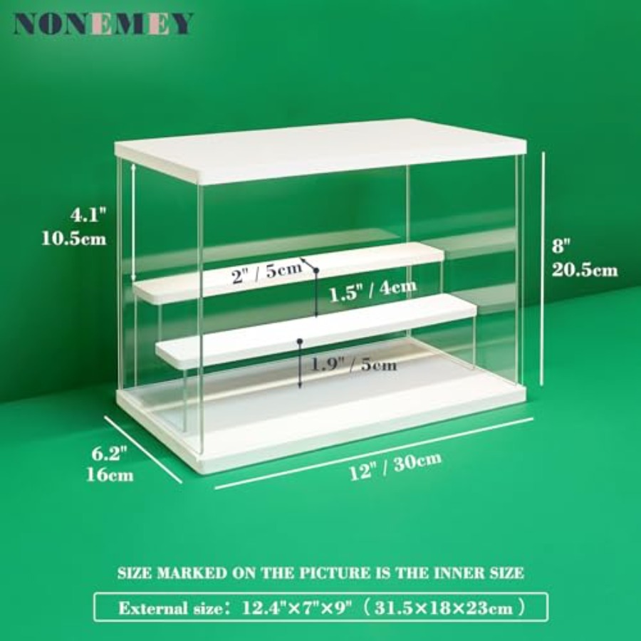 Clear Acrylic Display Case Sta - Battery Case Storage reseña y precio