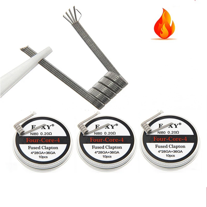 10pcs/box Ni80 Prebuilt Coil F - Coil Building Kit reseña y precio